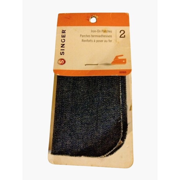 Singer Iron On Patches 2 Pack 5 X 5 Inch Denim Cotton Blue - Picture 4 of 7